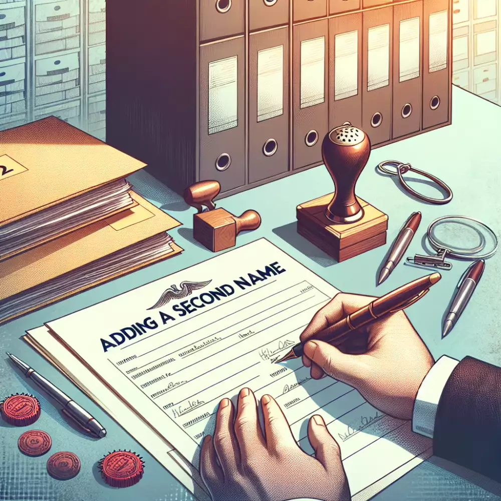 přidání druhého jména