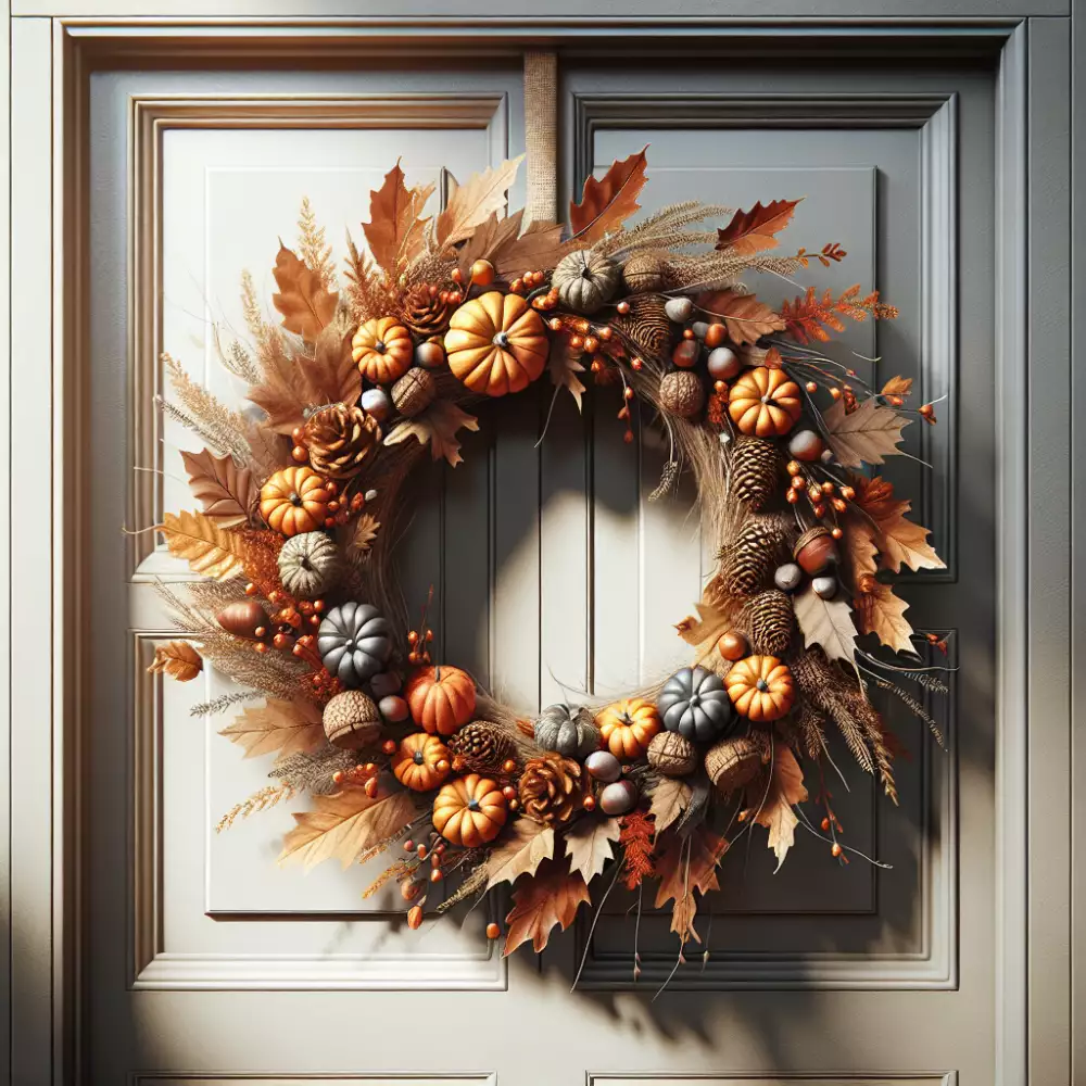 podzimní věnce na dveře